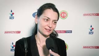 2019 Women's Candidates. Round 11. Interview with Alexandra Kosteniuk.