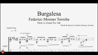 Guitar Tutorial With Free TABs - Burgalesa by Federico Moreno Torroba