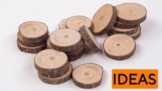 Look What I Made With Wooden Log Slices! 2 Great Ideas!