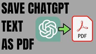 How to Save ChatGPT Conversation as PDF in mobile