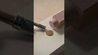 Easy Round Tenon Cutting on Square Lumber Using a Router Table. #shorts