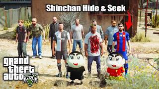 GTA 5: Shinchan Playing Hide & Seek With Ronaldo vs Messi|Franklin & Pinchan