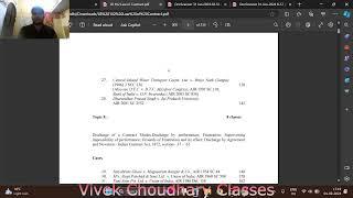 VKC Legal || Contract Law part 2  || Whole Syllabus covered || Vivek Choudhary