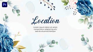 Wedding Invitation Video Slideshow Premiere Pro Templates | Free Download