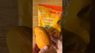 Peelable Mango Gummy vs Mango Fruit  #viralfood #mango #candy