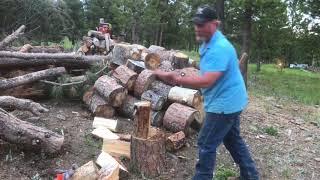 CRAZY Sharp Ax! Let's Split Some Wood [SharpensBest.com] Ax Sharpening