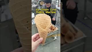 Ice Cream Cone Rolling Machine.The size of the ice cream cone can be customized.