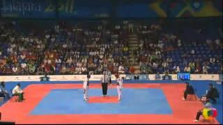 Jurmen Amiena (SUR) v Kristopher Moitland (CRC) | Taekwondo at the 2011 Pan Am Games