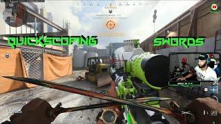 FASTEST QUICKSCOPING SNIPER WITH SWORDS CLASS  | Modern Warfare |