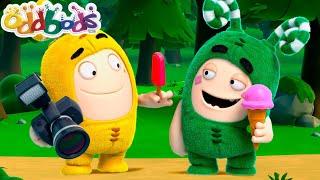 Oddbods | Zee's Food Quest In The Park | Funny Cartoon