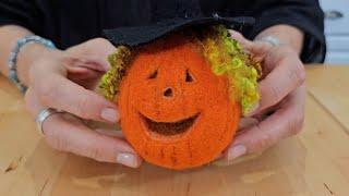 Needle Felting a Jack O’Lantern Tutorial #livingfelt