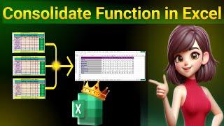 Consolidate Function in Excel