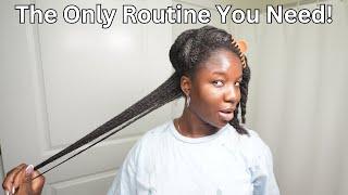 DO THIS IF YOUR HAIR WON'T GROW FOR GUARANTEED HAIR GROWTH| full Winter Washday Routine +  DIYs