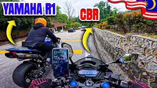 MALAYSIA KI HIGHWAY PAY YAMAHA R1 MILL GAYA | PAKISTANI MOTOVLOGER IN MALAYSIA | ZS MOTOVLOGS |