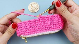 DIY Crochet Purse with Zipper with Easy Stitches  | ViVi Berry DIY