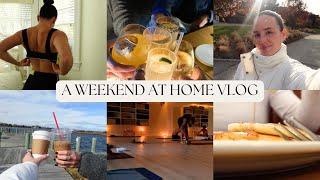 WEEKEND AT HOME VLOG ‍️ family time, makeup routine, target haul, xmas shopping, hot yoga