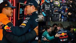 Lando Norris Lewis Hamilton & more F1 Drivers congratulate Max Verstappen on 4th World Championship