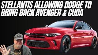 Stellantis Brand Dodge To Bring Back The Avenger And Cuda?