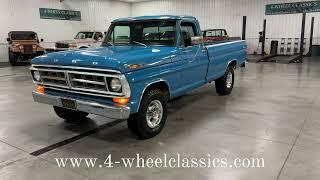 1971 Ford F100 Custom 4x4.  Clean California truck!!