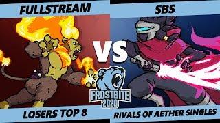 Frostbite 2020 RoA Losers Top 8 - PG | Fullstream (Zetterburn) Vs. RoA | SBS (Clairen) RoA Singles