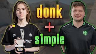 DONK drops 47 kills in HIGH ELO FACEIT with S1MPLE & BAZ! donk POV with COMMs (Dust 2)