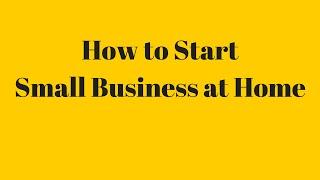 How to Start Small Business at Home. Network Marketing Home Business