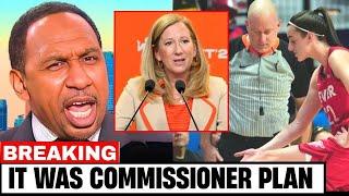 Stephen A Smith EXPOSES WNBA Referee SCANDAL, Caitlin Clark Fans SHOCK, Cathy Engelbert Under Fire!