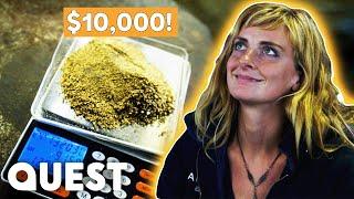 Emily Riedel Hauls $10,000 Worth Of Gold From The SEA! | Gold Divers