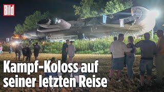 SINSHEIM: Kampf-Koloss auf seiner letzten Reise