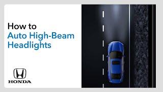 How to Use Auto High-Beam Headlights