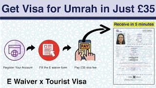 HOW TO APPLY: UMRAH VISA | E WAIVER VISA | TOURIST VISA FOR SAUDI FROM UK ON BRITISH/TRAVEL DOCUMENT