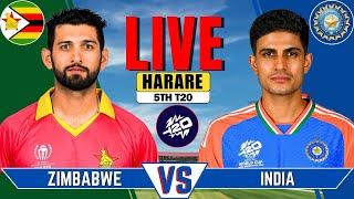 IND vs ZIM Live Match | Live Score & Commentary | INDIA vs ZIMBABWE 5th T20 Live