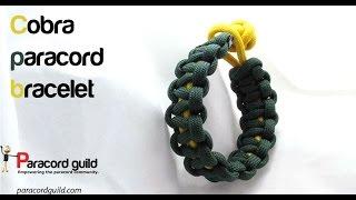 How to tie a cobra knot paracord bracelet