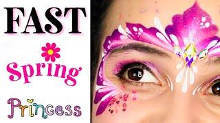 Princess One Stroke Face Paint Tutorial