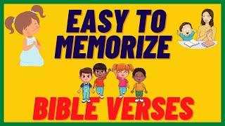 SHORT BIBLE VERSES for CHILDREN / PART 1 / EASY to MEMORIZE  / with DIFFERENT LANGUAGES TRANSLATION