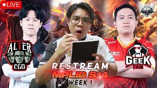 MATCH YG PALING DTUNGGU2 DEBUT COACH REKT BANTAI ATO KEBANTAI - RESTREAM MPL ID S14 AE VS GEEKFAM