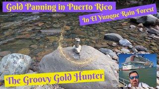 I gold pan In Puerto Rico while on a Cruise in the El Yunque rain forest! 1st time ever on excursion