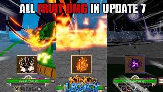 ALL FRUIT DAMAGE FOR UPDATE 7 (King Legacy)