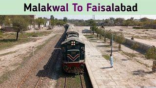 Train Journey Millat Express I Faisalabad, Sargodha, Bhalwal To Malakwal Railway Station Pak Railway