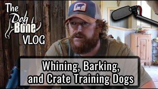 Whining, Barking, and Crate Training Dogs | The DogBone VLOG: Ep: #91