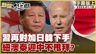 習再對加日韓下手 紐澳泰迎中不甩拜？ 新聞大白話@tvbstalk 20230118 (字幕版)