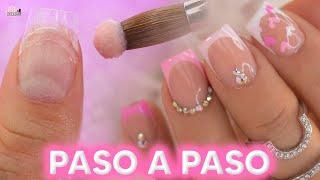 MINI uñas SAN VALENTIN - paso a paso