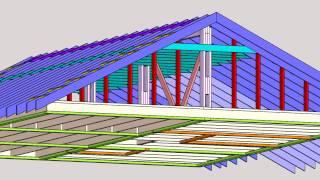 Проект каркасного дома SketchUP