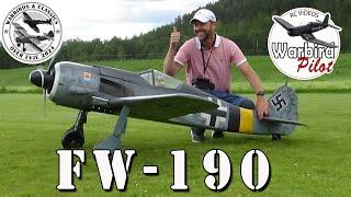 1:4 scale AMAZING flying model of FockeWulf 190 with RADIAL engine