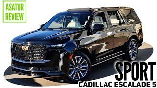  Обзор Cadillac ESCALADE V SPORT 6.2 V8 AWD 416 л.с. AT-8 / Кадиллак Эскалейд 5 Спорт 2022