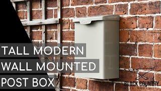 Tall Modern Wall Mounted Post Box