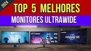 Os  Top 5 Melhores Monitores UltraWide Em 2024! Tem 4K  Curvo e  Bom e Barato