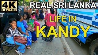 4K Silent Walk Through Kandy: Exploring Life and Culture in Sri Lanka. REAL SRI LANKA