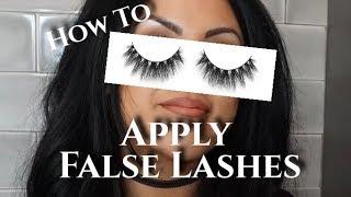 How To Apply False Lashes | Eyelash Makeup Tutorial | Francesca Fox