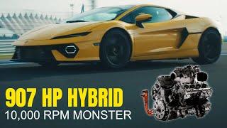 2025 Lamborghini Temerario Hybrid Supercar With 907 HP and 10,000 RPM Madness!